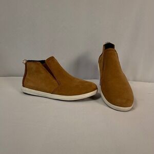 Olukai‎ Hawi'iloa Manu Hope Leather Ankle Boots Chelsea Booties Fox Tan Womens 7
